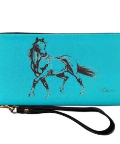 AWST Lila Linear 3-Qtr Horse Wallet