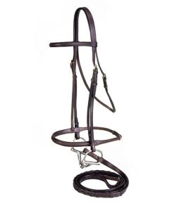 Alternative view of Equiroyal Raised Draft Horse Snaffle Bridle