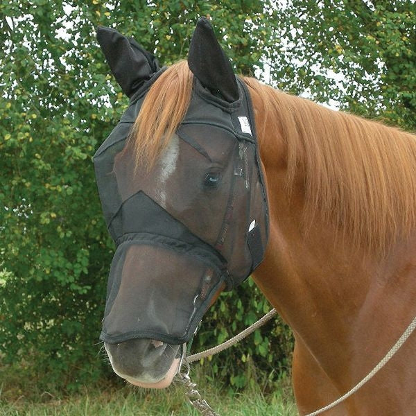 Cashel Quiet Ride Extended Nose Fly Mask with Ears - Image 3