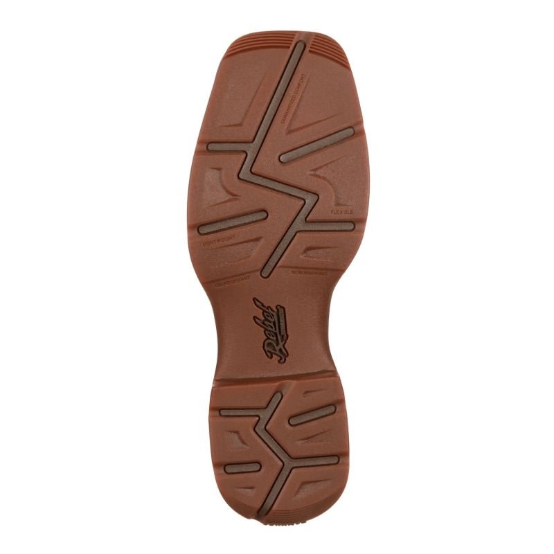 Durango Mens Rebel Saddle Up Tan Pull On Boots - Image 3