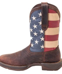 Durango Mens Rebel Sq Patriotic Flag Boots