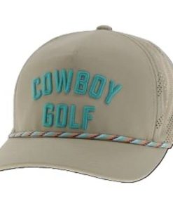 Hooey Cowboy Golf 5-Panel Hat Tan