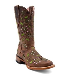 Ferrini Ladies Blossom Sq Toe Boots