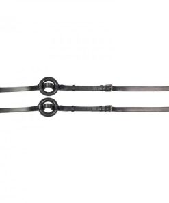 Alternative view of Horze Leather Side Reins With Rubber Donuts