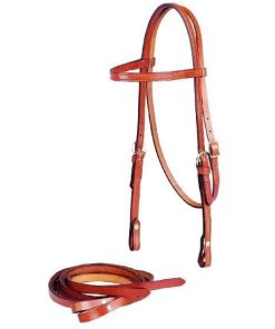 Alternative view of Browband Headstall And Single Ply Reins Bk/Gry
