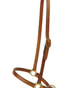 3/4In Grooming Halter - Brass Hardware Horse Brn
