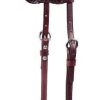 Braided Double Ear Bridle Leather Heastall Bk/Gry
