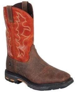 Alternative view of Ariat Mens Workhog Wide Sq Toe Boot 10.5-D Brown