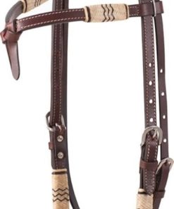 Cashel Tiefront Rawhide Trimmed Browband Headstall