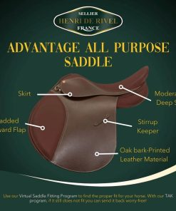 Alternative view of Henri de Rivel Regular Advantage All Purpose Saddle