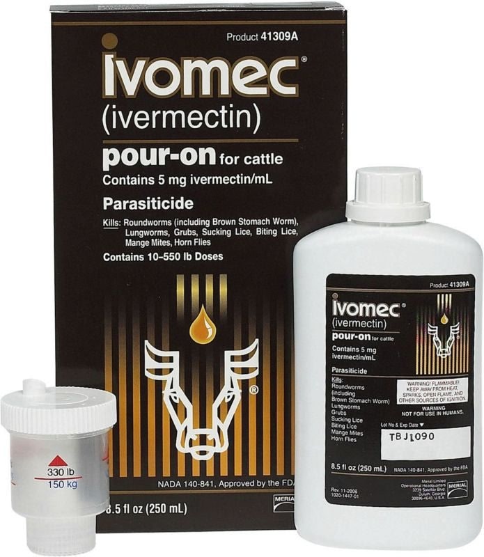 Agrilabs Agrimectin Cattle Wormer Pour-On 250 Ml