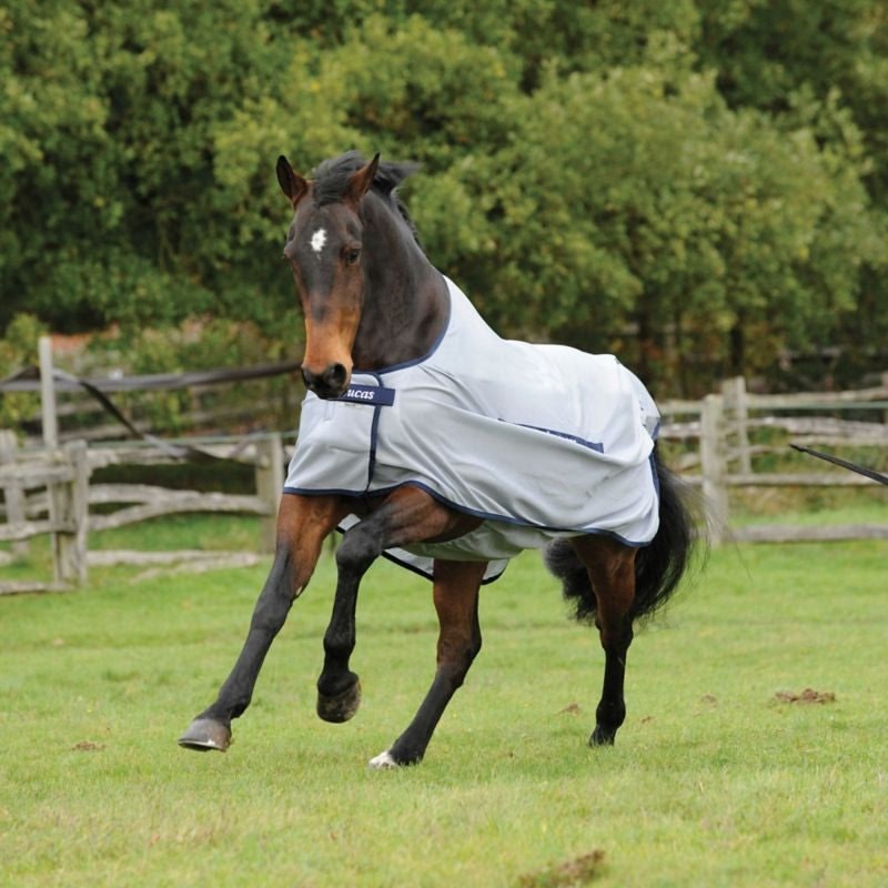 Bucas Buzz Off Classic Fly Sheet 66 Silver/Navy - Image 3