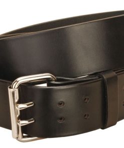 Double Holes/ Double Tongue Buckle Belt S Bk/Gry