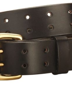 Alternative view of Double Tongue Leather Belt/Double Hole 28 Bk/Gry