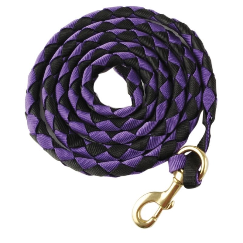 Basic Flat Braided Nylon Lead Rope with Snap - Image 2