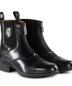 Alternative view of B Vertigo Ladies Saturn Front-Zip Leather Paddock Boots