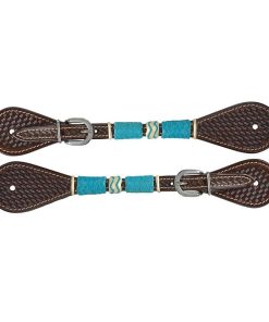 Circle Y Turquoise Roundup Ladies Spur Straps