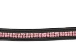 HK Americana Double Row Pink Crystal Browband Full