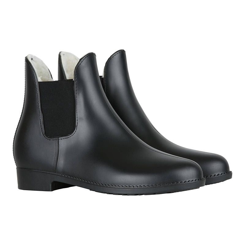 Horze Ladies Bonn Rubber Paddock Boots with Faux F - Image 2
