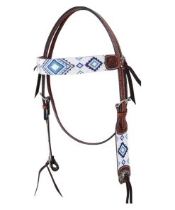 Circle Y Infinity Bead Browband Headstall