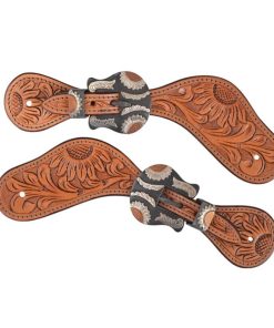 Circle Y Copper Sunflower Spur Straps