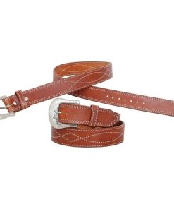 Alternative view of Circle Y Stitched Leather Work Belt