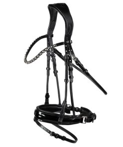 Horze Clermont Ergonomic Crystal Bridle Cob Black