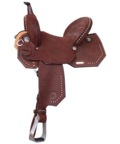 Circle Y Redwood Barrel-Roughout Hardseat Saddle