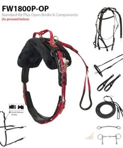 Alternative view of Feather-Weight Pony Synthetic Standard Race Harness