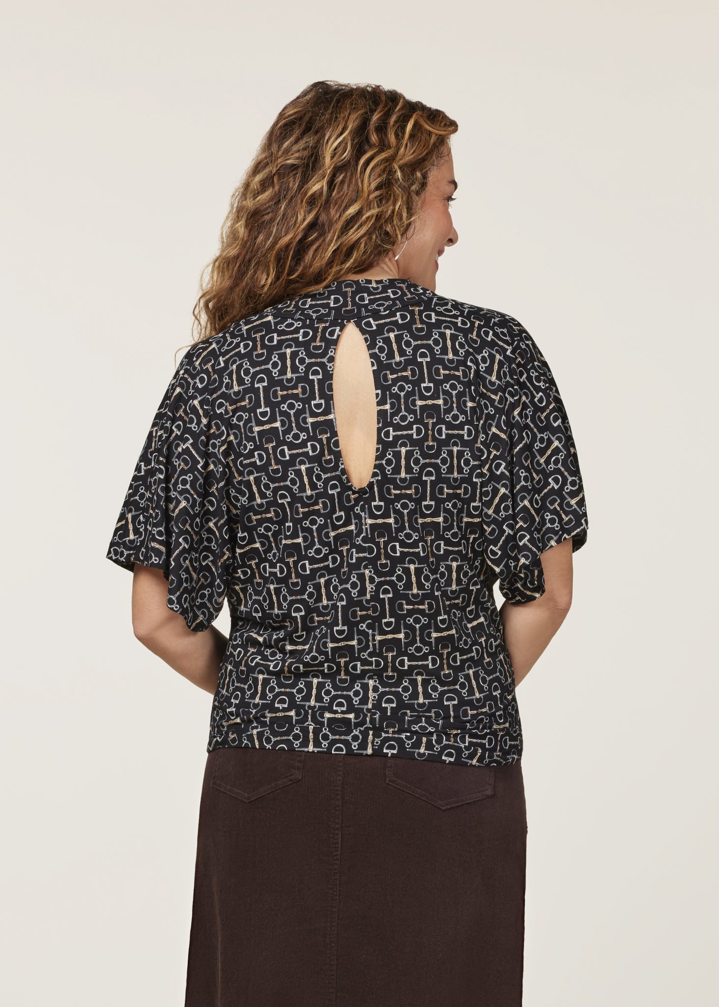 EQL by Kerrits Ladies Lexi Cowl Neck Dolman Top - Image 3