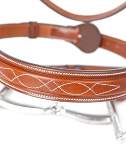 Huntley Sedgwick Fancy Stitched 3/4" Inch Wide Noseband