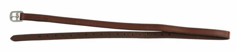 HDR Kids Nylon Lined Stirrup Leathers 48 Oak - Image 2