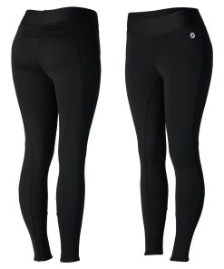 Horze Ladies Active Winter Silicone Knee Patch Tights with Phone Pocket