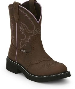 Justin Ladies Gypsy Gemma 8in Round Toe Boots