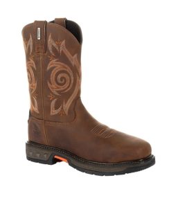 Georgia Boot Mens SqToe Steel Toe Boot