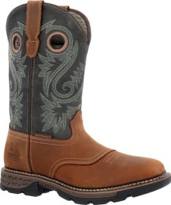 Georgia Boot Mens Sq Toe Pull On Boot
