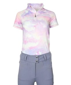 Dapplebay Ladies 1/4 Zip Top SS