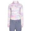 Dapplebay Ladies 1/4 Zip Top LS