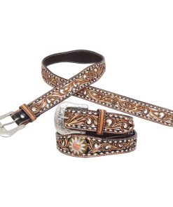 Circle Y White Daisy Fili Belt