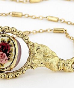 Alternative view of 1928 Jewelry Cat Spinner Necklace