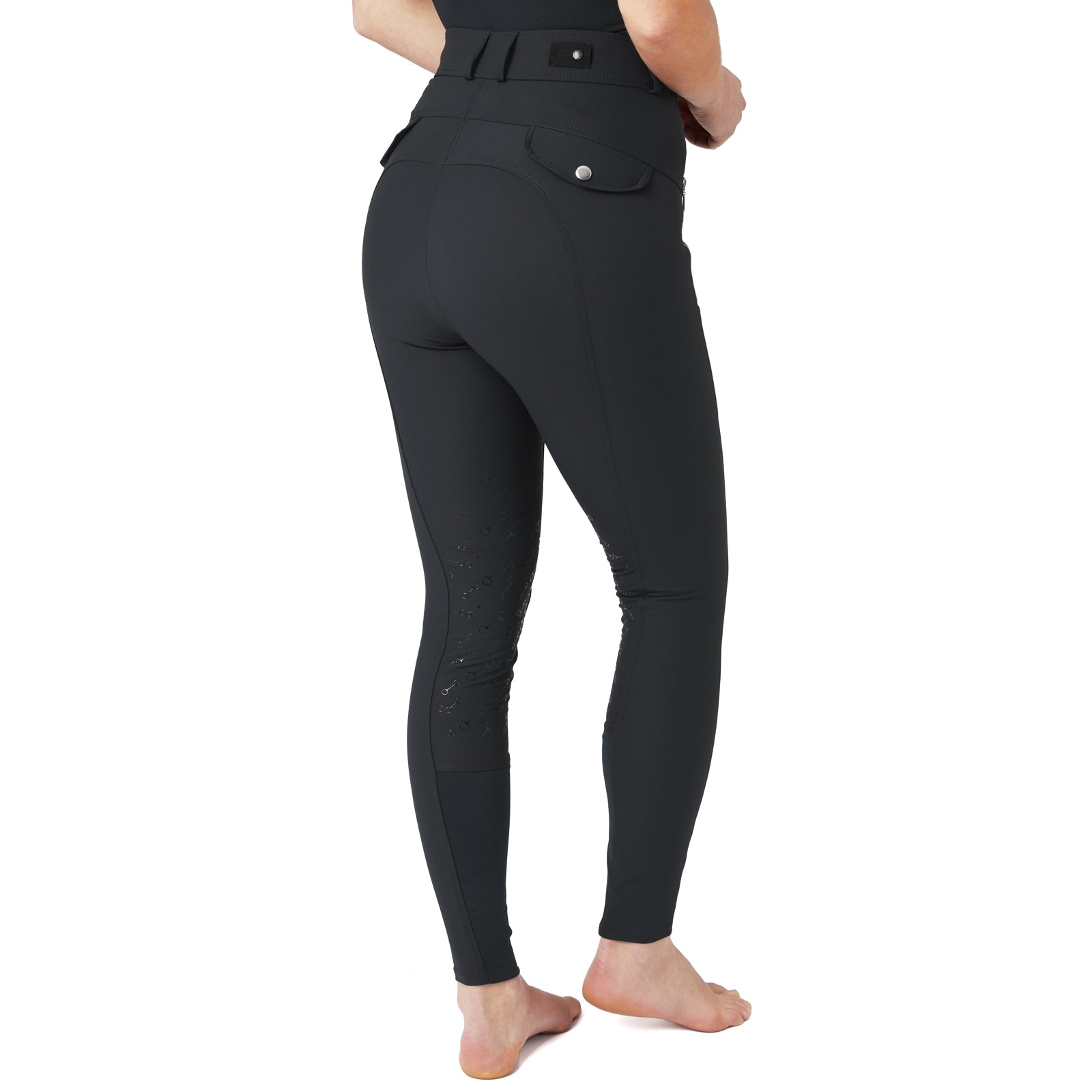 Horze Andrea Ladies High Waist Knee Grip Breeches - Image 6