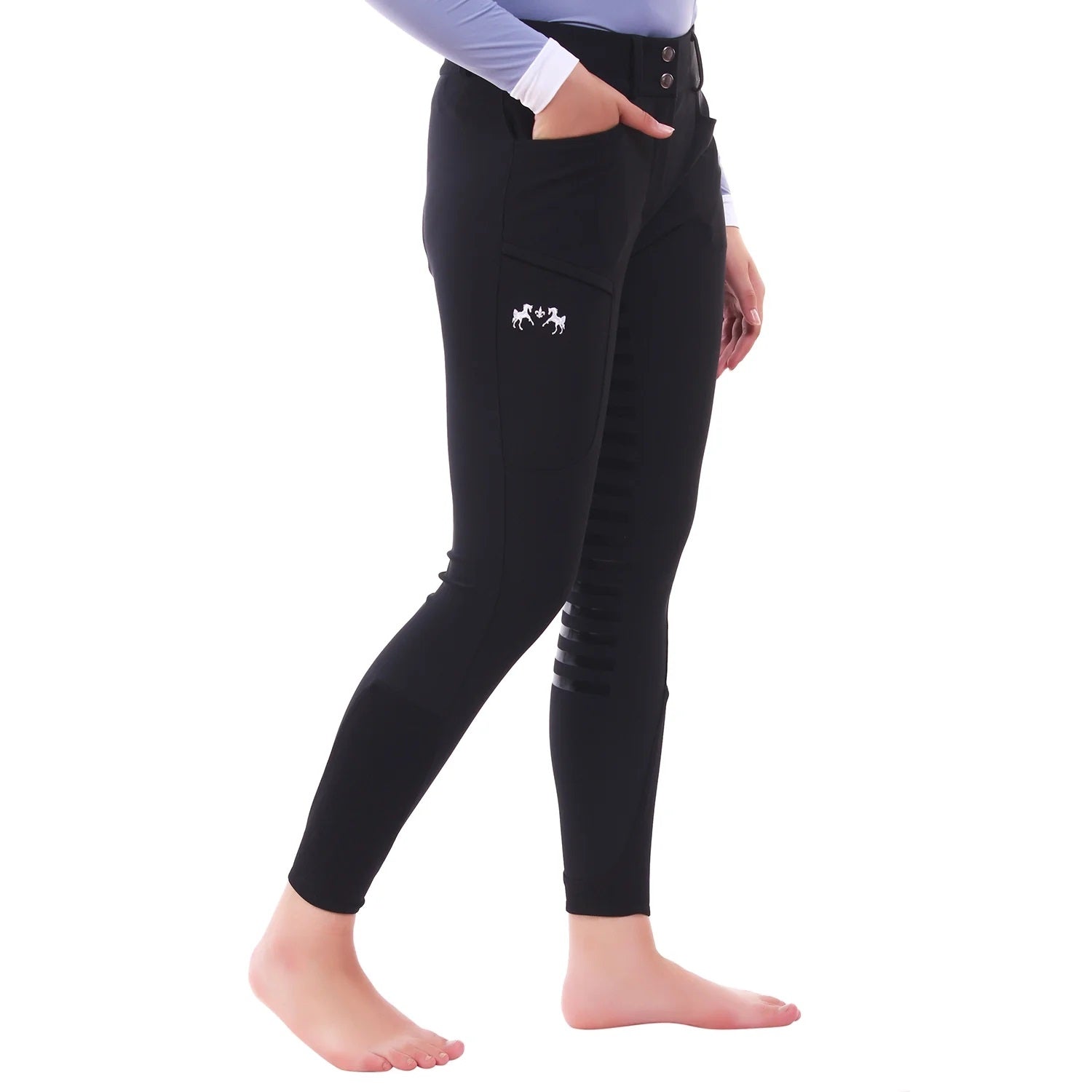 Equine Couture Ladies Techno Extended Knee Patch Breeches - Image 6