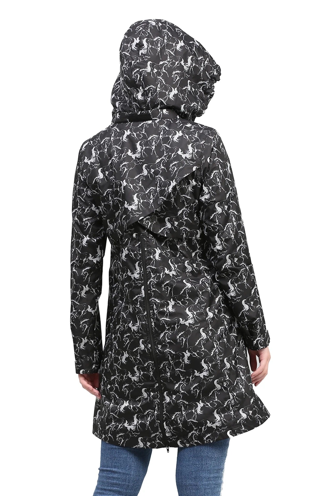 Equine Couture Ladies Linear Horse Rain Jacket - Image 2