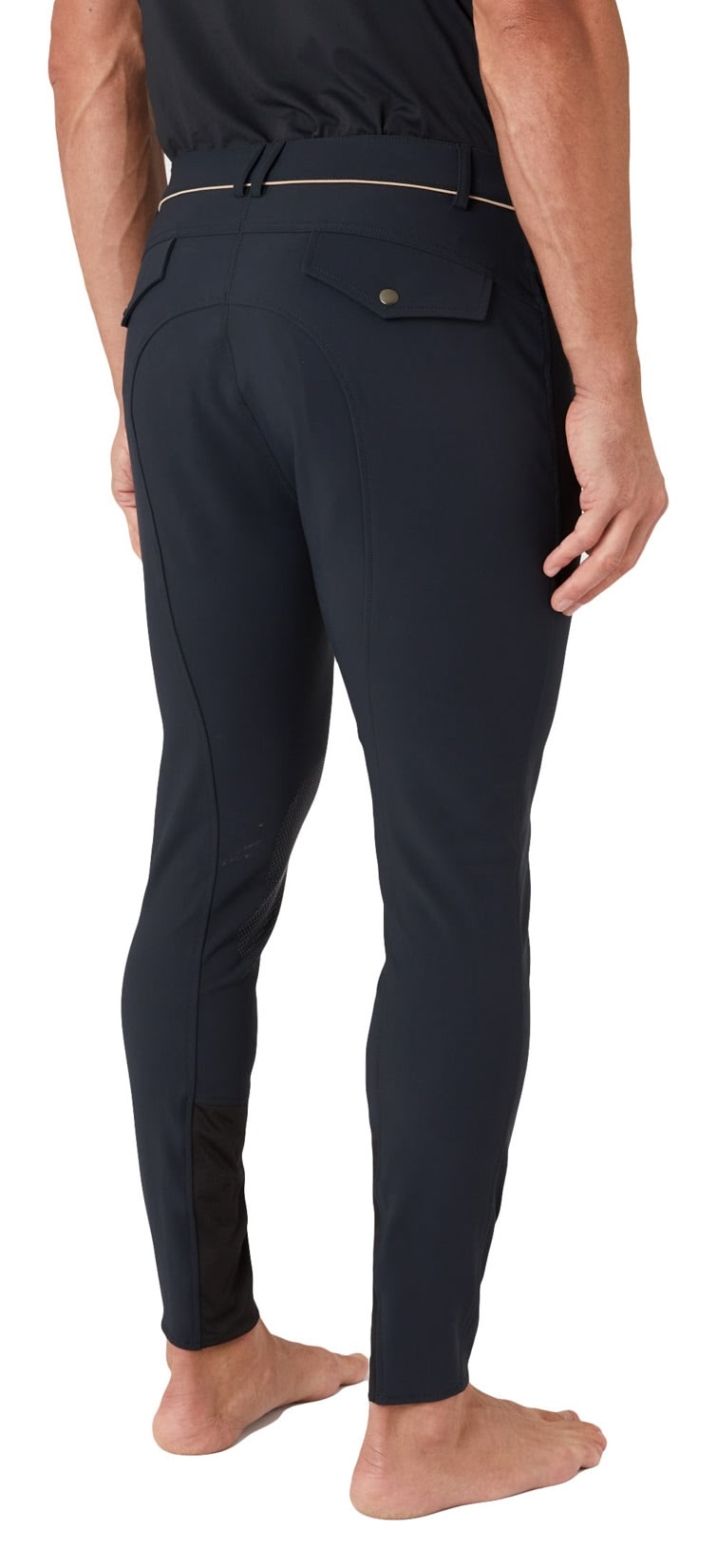 B Vertigo Mens Damien Knee Patch Breeches - Image 2