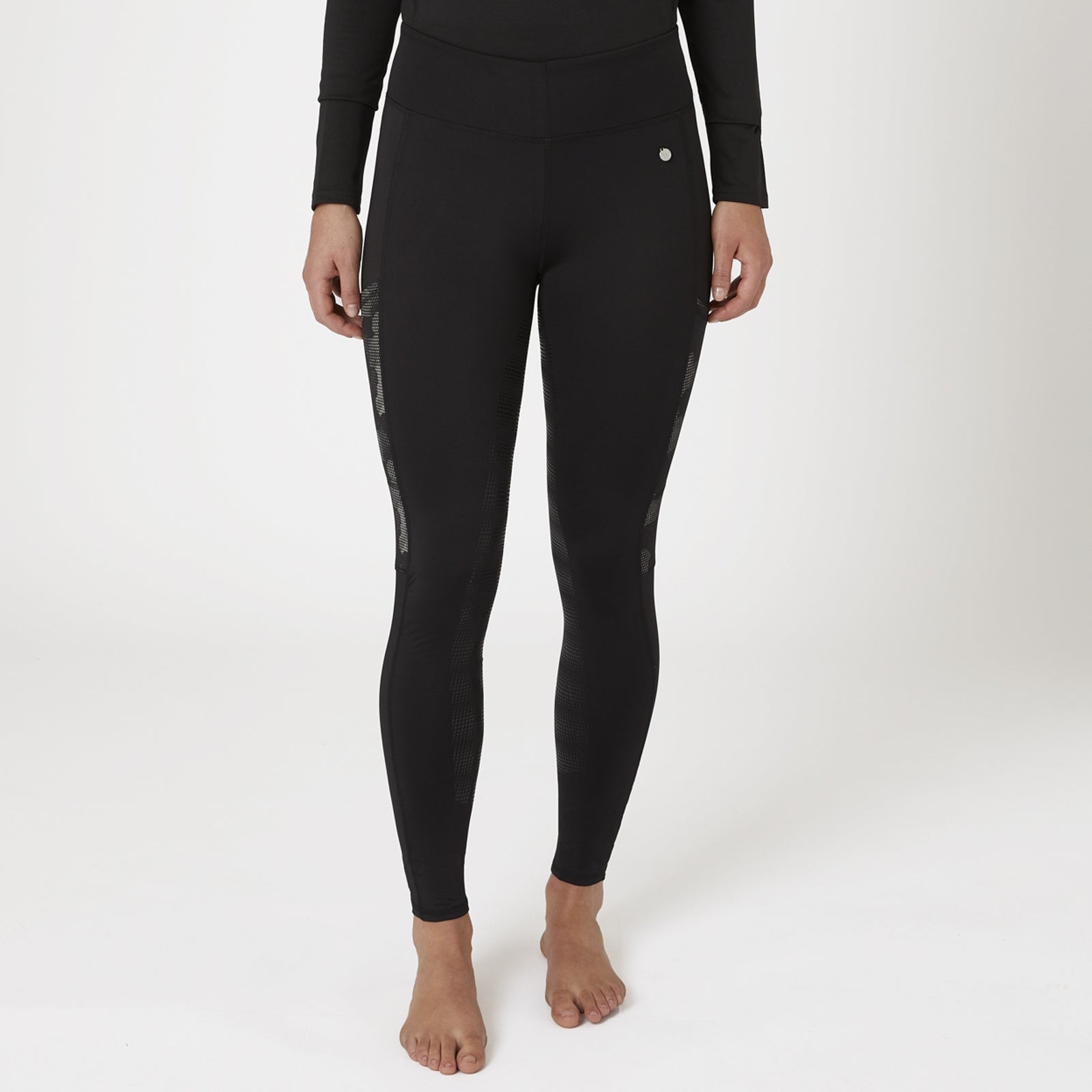 Horze Ladies Luminox Tights with Reflective Print - Image 3