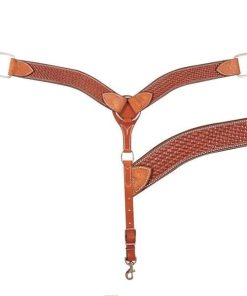 Cashel Basket Stamped 2 Breast Collar 2 Brn