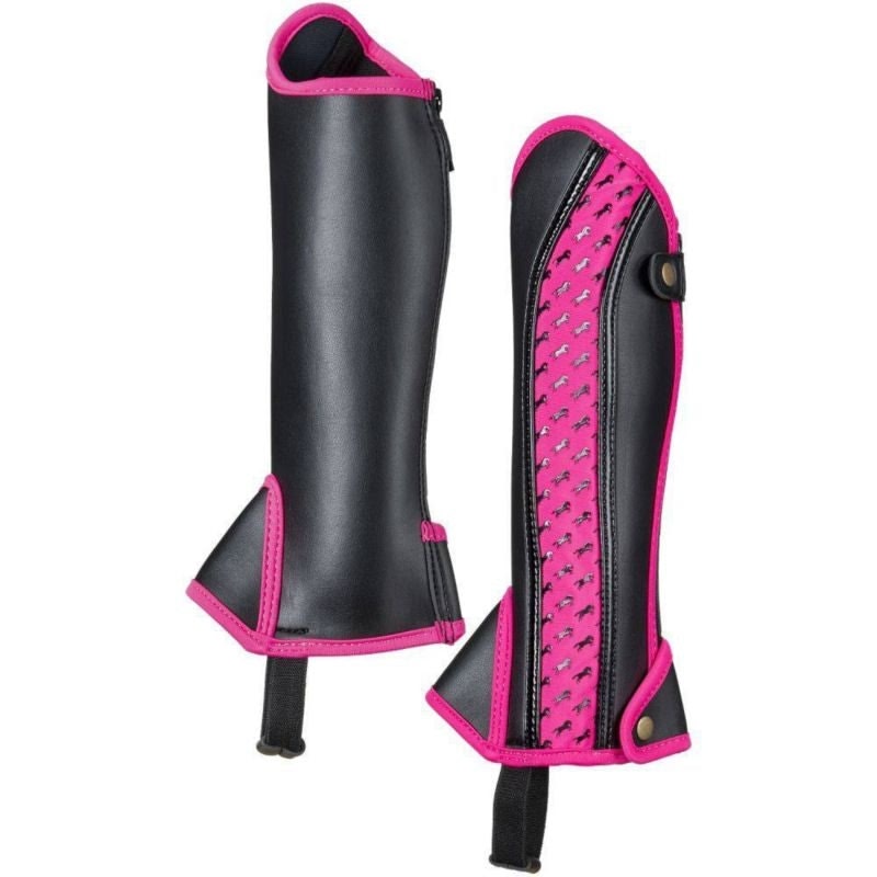 Equitare Kids Half Chaps with Horse Motif - Image 3