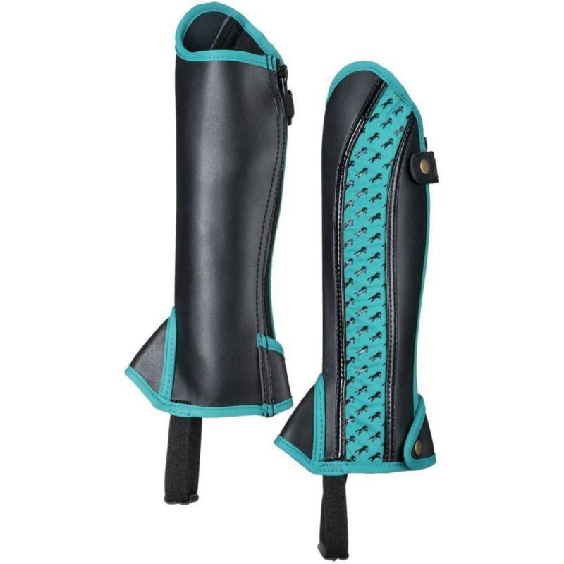 Equitare Kids Half Chaps with Horse Motif - Image 4