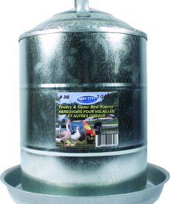 Double Wall Cone Galvan Poultry Wall Fount 3gal