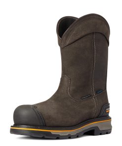 Ariat Mens Stump Jumper Pull-On Waterproof Composite Toe Work Boots